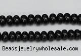 CTO120 15.5 inches 8*12mm rondelle black tourmaline beads