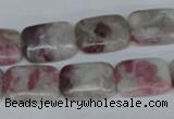 CTO210 15.5 inches 12*16mm rectangle pink tourmaline gemstone beads