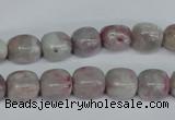 CTO220 15.5 inches 9*11mm nugget pink tourmaline gemstone beads