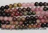 CTO371 15.5 inches 5mm round natural tourmaline gemstone beads