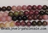 CTO372 15.5 inches 6mm round natural tourmaline gemstone beads