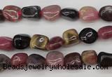 CTO381 15.5 inches 7*9mm natural tourmaline nuggets beads