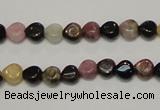 CTO39 15.5 inches 7*7mm heart natural tourmaline beads wholesale