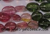 CTO421 15 inches 7*9mm oval natural tourmaline beads wholesale