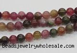 CTO61 15.5 inches 5mm round natural tourmaline gemstone beads