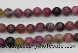 CTO63 15.5 inches 7mm round natural tourmaline gemstone beads