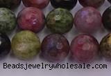 CTO637 15.5 inches 10mm faceted round tourmaline gemstone beads