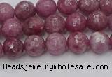 CTO657 15.5 inches 6mm faceted round Chinese tourmaline beads