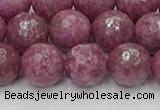 CTO660 15.5 inches 12mm faceted round Chinese tourmaline beads