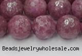 CTO661 15.5 inches 14mm faceted round Chinese tourmaline beads