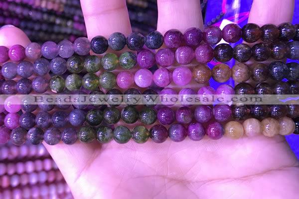 CTO667 15.5 inches 6mm round natural tourmaline gemstone beads