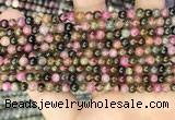 CTO670 15.5 inches 4mm round natural tourmaline beads wholesale