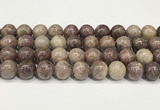 CTO723 15.5 inches 12mm round Chinese tourmaline beads