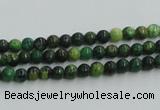 CTP01 15.5 inches 4mm round yellow green pine gemstone beads wholesale