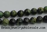 CTP03 15.5 inches 8mm round yellow green pine gemstone beads wholesale