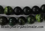 CTP203 15.5 inches 10mm round yellow pine turquoise beads wholesale