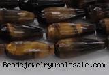 CTR104 15.5 inches 8*20mm faceted teardrop yellow tiger eye beads