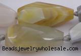 CTR212 15.5 inches 15*25mm - 16*40mm faceted teardrop Botswana agate beads