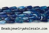 CTR405 15.5 inches 8*20mm teardrop agate beads wholesale