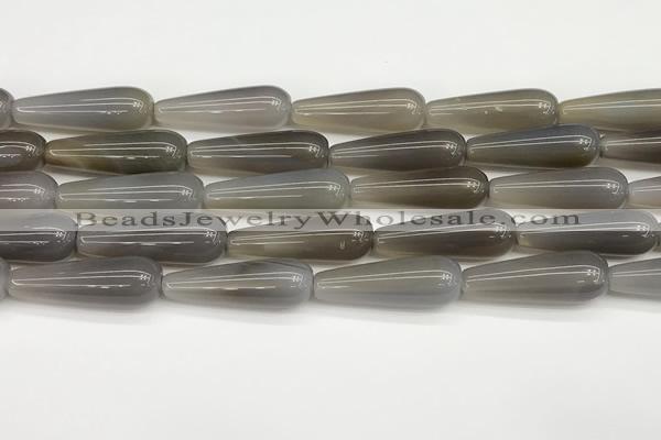 CTR410 15.5 inches 10*30mm teardrop agate beads wholesale