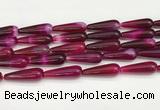 CTR420 15.5 inches 10*30mm teardrop agate beads wholesale