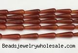 CTR422 15.5 inches 10*30mm teardrop agate beads wholesale