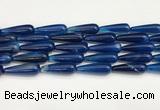 CTR428 15.5 inches 10*30mm teardrop agate beads wholesale