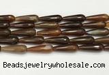 CTR452 15.5 inches 10*30mm faceted teardrop agate beads wholesale