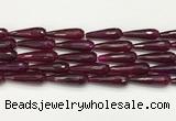 CTR453 15.5 inches 10*30mm faceted teardrop agate beads wholesale