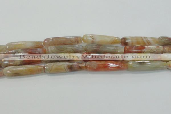 CTR63 15.5 inches 10*40mm faceted teardrop yellow agate beads