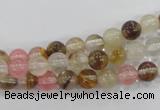 CTS02 15.5 inches 6mm round tigerskin glass beads wholesale