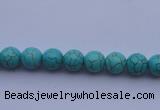 CTU01 15.5 inches 4mm round blue turquoise strand beads Wholesale