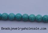 CTU02 15.5 inches 6mm round blue turquoise strand beads Wholesale