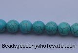 CTU04 15.5 inches 10mm round blue turquoise strand beads Wholesale