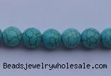 CTU05 15.5 inches 12mm round blue turquoise strand beads Wholesale