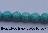 CTU07 15.5 inches 16mm round blue turquoise strand beads Wholesale