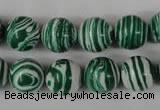 CTU1129 15.5 inches 12mm round synthetic turquoise beads wholesale