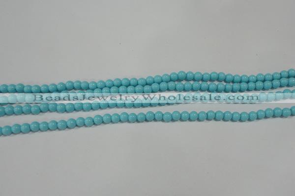 CTU1211 15.5 inches 6mm round synthetic turquoise beads