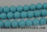 CTU1213 15.5 inches 10mm round synthetic turquoise beads