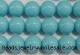 CTU1215 15.5 inches 14mm round synthetic turquoise beads