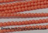 CTU1310 15.5 inches 3mm round synthetic turquoise beads