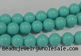 CTU1383 15.5 inches 8mm round synthetic turquoise beads