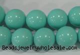 CTU1387 15.5 inches 16mm round synthetic turquoise beads