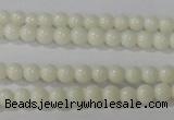 CTU1429 15.5 inches 2mm round synthetic turquoise beads