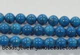 CTU1622 15.5 inches 8mm round synthetic turquoise beads