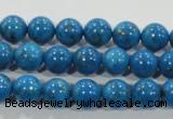 CTU1624 15.5 inches 12mm round synthetic turquoise beads