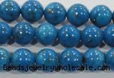 CTU1625 15.5 inches 14mm round synthetic turquoise beads