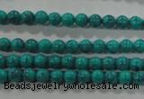 CTU1671 15.5 inches 4mm round synthetic turquoise beads