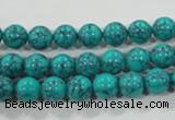 CTU1673 15.5 inches 8mm round synthetic turquoise beads