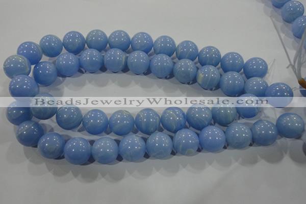 CTU1738 15.5 inches 18mm round synthetic turquoise beads